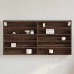 vidaXL Armoire à vitrine chêne marron 100x8 5x50 cm bois d'ingénierie