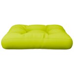 vidaXL Coussin de palette vert vif 58x58x10 cm tissu