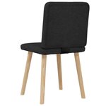vidaXL Chaises à manger lot de 2 noir tissu