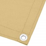 vidaXL Écran de balcon sable 120x300 cm 100  polyester oxford
