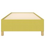 vidaXL Cadre de lit sans matelas vert 100x200 cm tissu