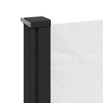 vidaXL Auvent latéral rétractable blanc 120x500 cm