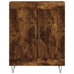 vidaXL Buffet chêne fumé 69 5x34x90 cm bois d'ingénierie