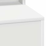 vidaXL Coiffeuse avec miroir Blanc 100 x 41 x 135 cm Bois d'ingénierie