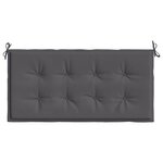 vidaXL Coussin de banc de jardin anthracite 100x50x4 cm tissu oxford