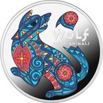 Pièce de monnaie en Argent 1 Dollar g 17.50 Millésime 2025 Spirit Animals WOLF