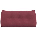 vidaXL Coussin de Dos Bordeaux 100 x 24 x 50 cm tissu