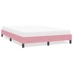 vidaXL Cadre de lit sans matelas rose 140x220 cm velours