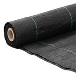 vidaXL Membrane anti-mauvaises herbes noir 1x200 m PP