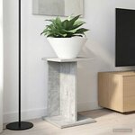 vidaXL Support de Plante 2 pièces Gris béton 25 x 25 5 x 40 5 cm