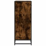 vidaXL Étagère à chaussures chêne fumé 48x38x97 5 cm bois d'ingénierie