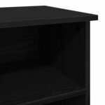 vidaXL Meuble TV Chêne noir 99 5 x 35 5 x 48 cm Bois d'ingénierie