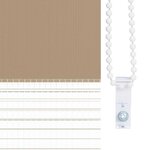 vidaXL Store zèbre marron sable largeur du tissu 95 9 cm polyester