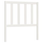 vidaXL Tête de lit Blanc 106x4x100 cm Bois massif de pin