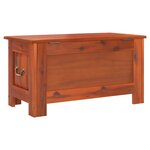 vidaXL Coffre de rangement avec couvercle marron bois massif d'acacia