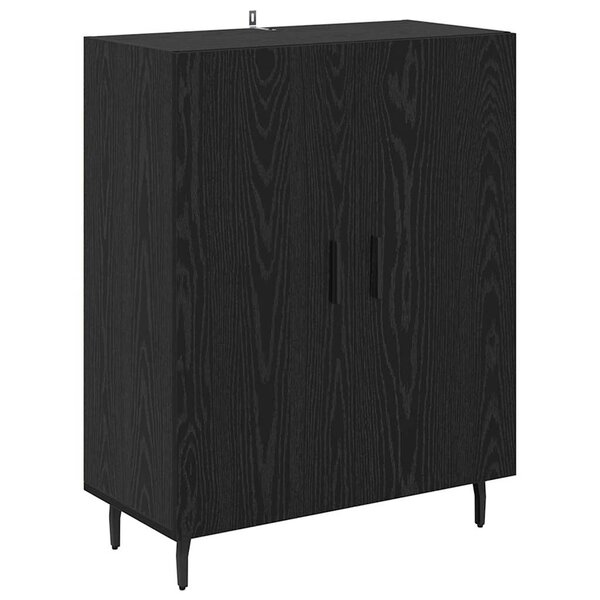 vidaXL Buffet Chêne noir 69 5 x 34 x 90 cm Bois d'ingénierie