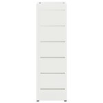 vidaXL Porte-parapluie Blanc Bois Standard Contemporain