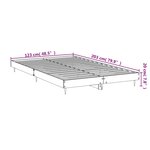 vidaXL Cadre de lit sans matelas gris béton 120x200 cm