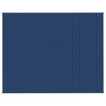 vidaXL Couverture lestée Bleu 235x290 cm 15 kg Tissu