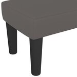 vidaXL Banc Gris 100x30x30 cm Similicuir