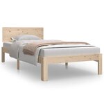 vidaXL Cadre de lit bois massif 90x190 cm simple