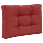 vidaXL Coussin de canapé d'extérieur 3 Pièces Bordeaux Polyester