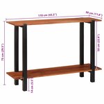 vidaXL Table console Marron 110 x 30 x 75 cm Bois d'acacia massif