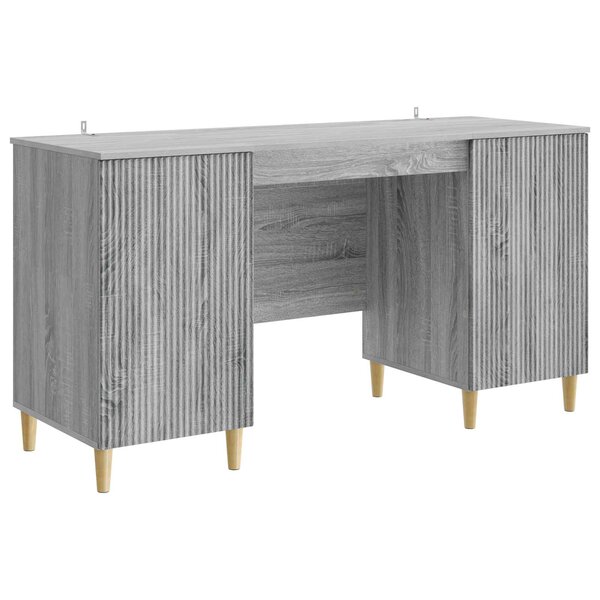 vidaXL Bureau Sonoma gris 142 5 x 50 x 75 cm Bois d'ingénierie