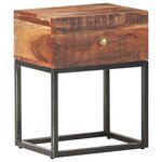vidaXL Table de chevet 40x30x50 cm Bois d'acacia brut