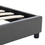 vidaXL Cadre de lit Gris Similicuir 160x200 cm