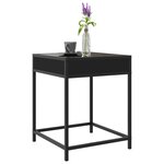 vidaXL Table basse avec LED Infinity noir 40x40x51 cm