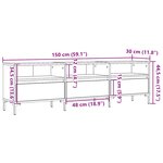 vidaXL Meuble TV vieux bois 150x30x44 5 cm bois d'ingénierie