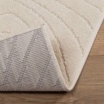 vidaXL Tapis de surface PALMERAS Beige 120 x 170 cm Polyester