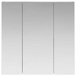 vidaXL Armoire Miroir de Salle de Bain Gris béton 70 x 14 5 x 70 cm