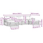 vidaXL Ensemble de canapés d'extérieur 6 pc Blanc et anthracite