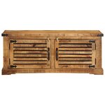 vidaXL Banc à chaussures 110x38x45 cm Bois massif Bois de mangue brut