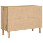 vidaXL Meuble TV Marron 69.5 x 30 x 50 cm Bois d'ingénierie
