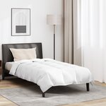 vidaXL Couette Other avec oreiller 2 Pièces Blanc 155 x 220 cm Bas
