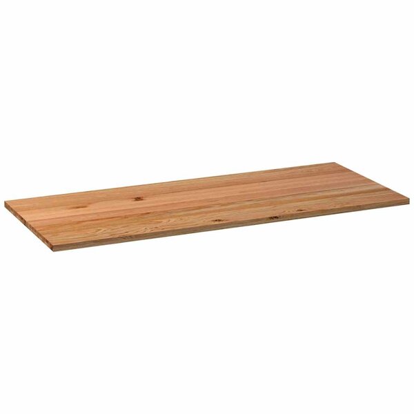 vidaXL Dessus de table marron clair bois chêne massif rectangulaire