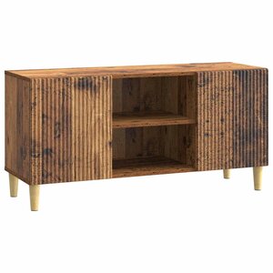vidaXL Meuble TV Bois ancien 102 x 34 5 x 50 cm Bois d'ingénierie