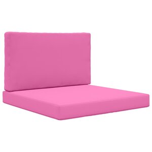 vidaXL Coussin de canapé d'extérieur 2 Pièces Rose Polyester