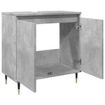 vidaXL Armoire de bain gris béton 58x33x60 cm bois d'ingénierie