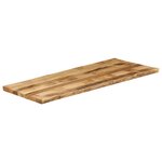vidaXL Dessus de table bord vivant 140x60x3 8 cm bois de manguier brut