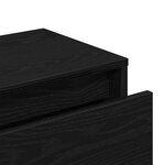Ensemble de meubles pour couloir vidaXL en bois d'ingénierie chêne noir
