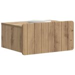 vidaXL Cabinet de chevet mural Chêne artisanal 49 x 34 5 x 24 cm