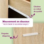 vidaXL Armoire à tiroirs Chêne sonoma 40x50x76 cm Bois d'ingénierie