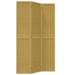 vidaXL Cloison de séparation 3 panneaux marron bois paulownia massif