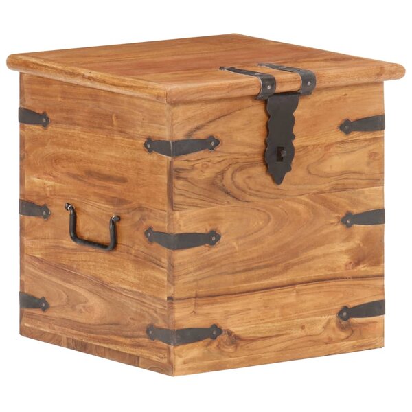 vidaXL Coffre 40x40x40 cm Bois d'acacia solide