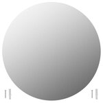 vidaXL Miroir mural 70 cm Rond Verre