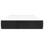 vidaXL Matelas de lit à ressorts ensachés fermeté moyenne noir 100x210x20 cm velours
